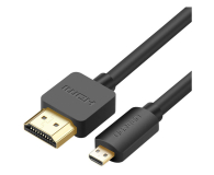 Kabel i złączka UGREEN HD127 Kabel micro HDMI - HDMI 4K 3D 1.5m 6957303831029
